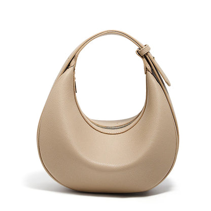 FOXER Women Fashion Small Shoulder Bag Lady Crossbody Handbag Half-Moon Underarm Bag with Logo Perfect Gift  for Wife