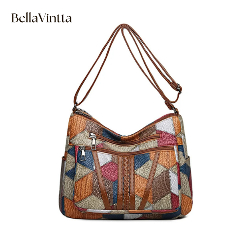 Women's Elegant Vintage Crossbody Bag Trendy HandBag Fashion Multi-pockets Shoulder Bag All-match Retro Crossbody Bag for Daily