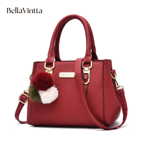 Yogodlns women beading pendant handbag ladies embossed shoulder bag ladies Messenger bag hairball bags high quality bag