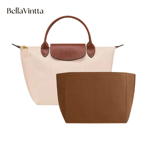 Felt Insert Bag Fits For Longchamp Handbag Liner Bag Felt Cloth Makeup Bag Support Travel Portable Insert Purse Organizer