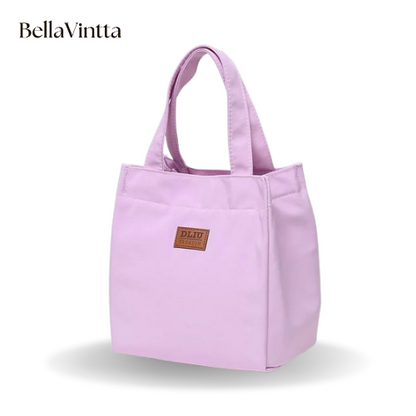 Large Capacity Lunch Bag with Aluminum Foil Insulation for Work, Simple and Practical Top Handle Bag