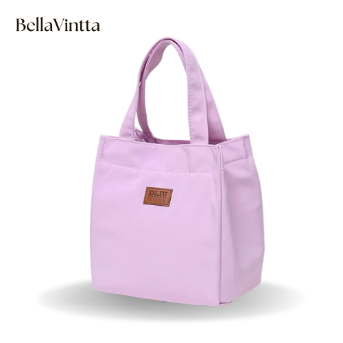 Large Capacity Lunch Bag with Aluminum Foil Insulation for Work, Simple and Practical Top Handle Bag