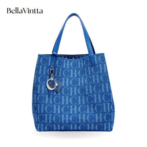 CH Ladies Shoulder Bag Simple Solid Colour Letter Print Design Ladies Tote Bag Large Capacity Daily Commuter Bag Ladies Crossbod