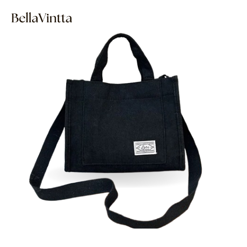 Corduroy Crossbody Tote Bag, Women's Square Crossbody Bag, Casual Tote Bag, Shoulder Bag, Travel Organiser Bag