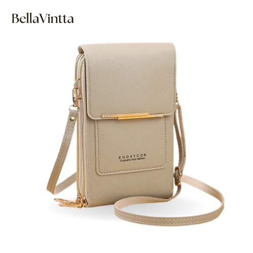 Crazy Bag Fashion Touch Screen Lock Cell Phone Bag Women's Mobile Phone Card Holder Crossbody Shoulder Bag