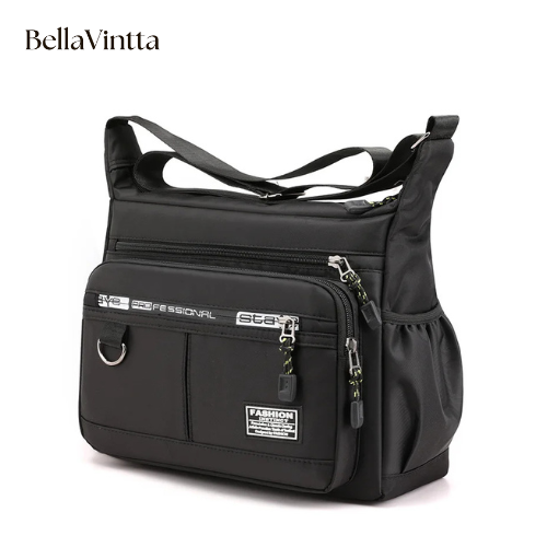 Design Oxford Shoulder Bag Large Capacity Men's Casual Multi-layer Pocket Fashion Single Shoulder Crossbody Luxury Messenger Bag